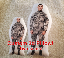 Load image into Gallery viewer, Custom 3D Deployment Pillow, 3D Military, Navy, Army, Marines Deployment Cushion Gift, Deployment Keepsake Doll