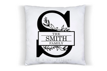Load image into Gallery viewer, Custom Family Name Pillow, Personalized Gift,