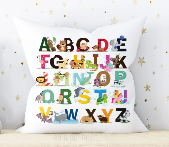 Kids top throw pillows