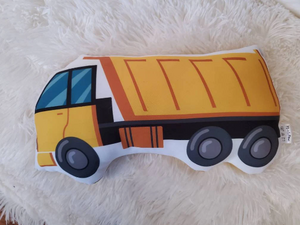 Construction Truck Pillow, Boys Room Decor, Kids Decorative Pillow, Boy Throw Pillow