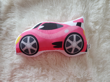 Load image into Gallery viewer, Sports Car Throw Pillow, Toddler Car Pillow, Toddler Room Decor