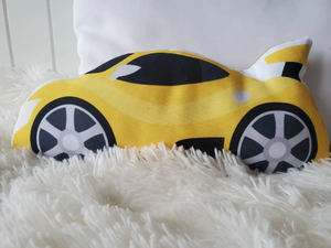 Sports Car Throw Pillow, Toddler Car Pillow, Toddler Room Decor